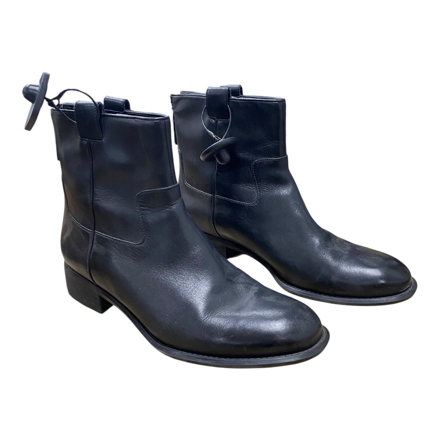 Boots Ankle Flats By Nine West In Black, Size:10