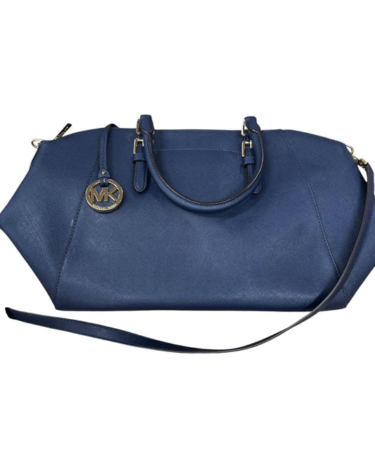 Handbag Designer By Michael Kors In Blue, Size:Large