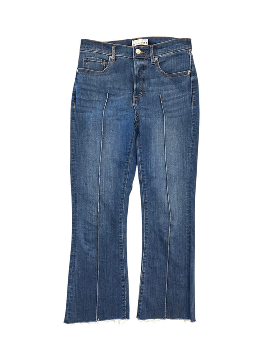 Jeans Flared By Loft In Blue Denim, Size:4