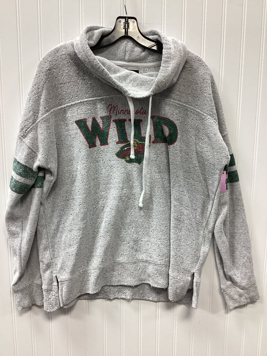 Athletic Sweatshirt Collar By Cmc In Grey, Size:L