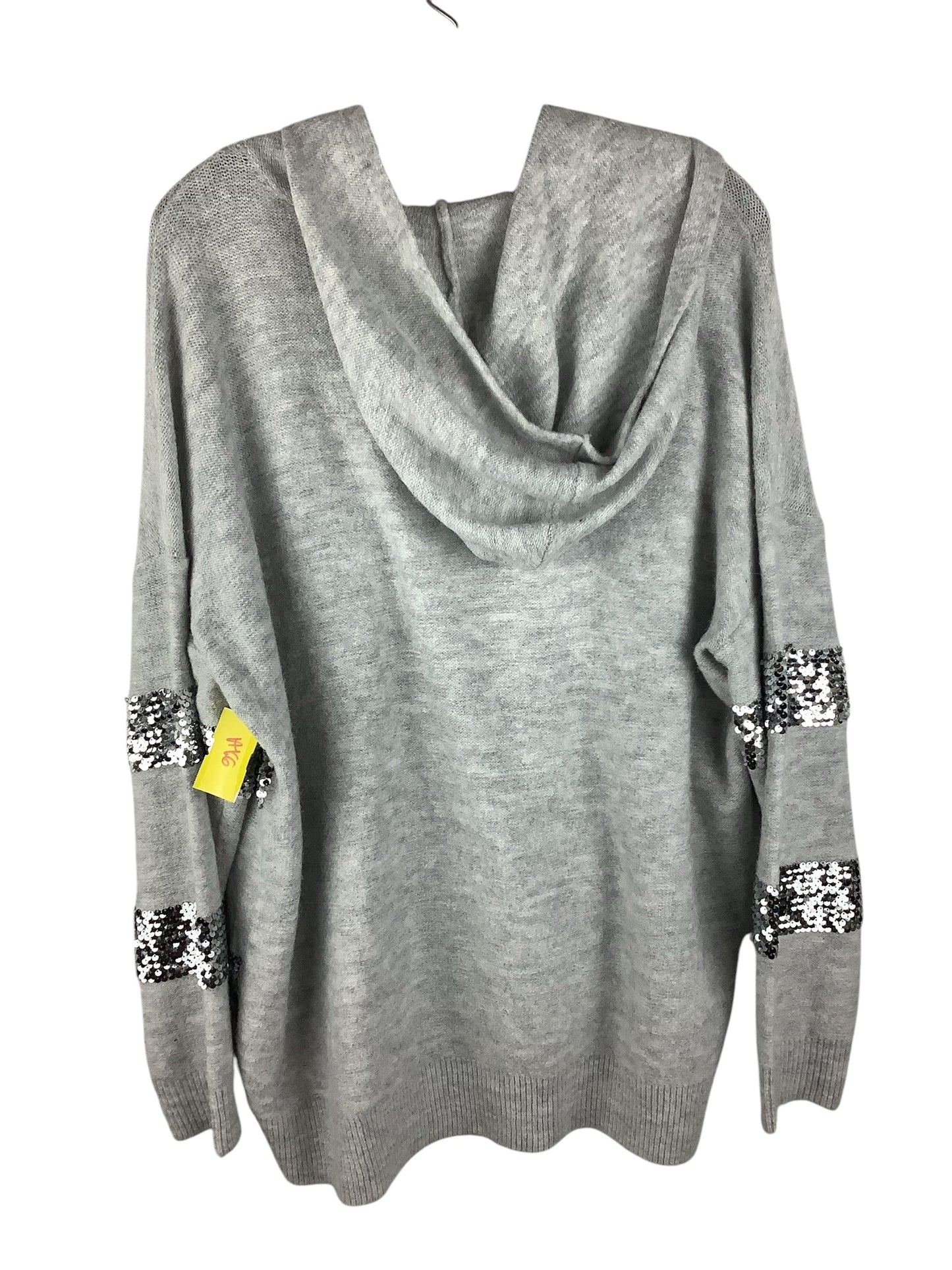 Sweatshirt Hoodie By Nine West In Grey, Size: Xl