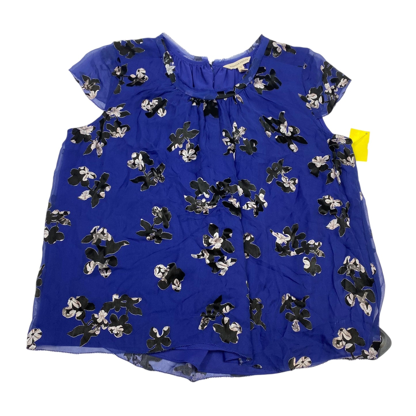 Top Sleeveless By Rebecca Taylor In Blue, Size:Xs