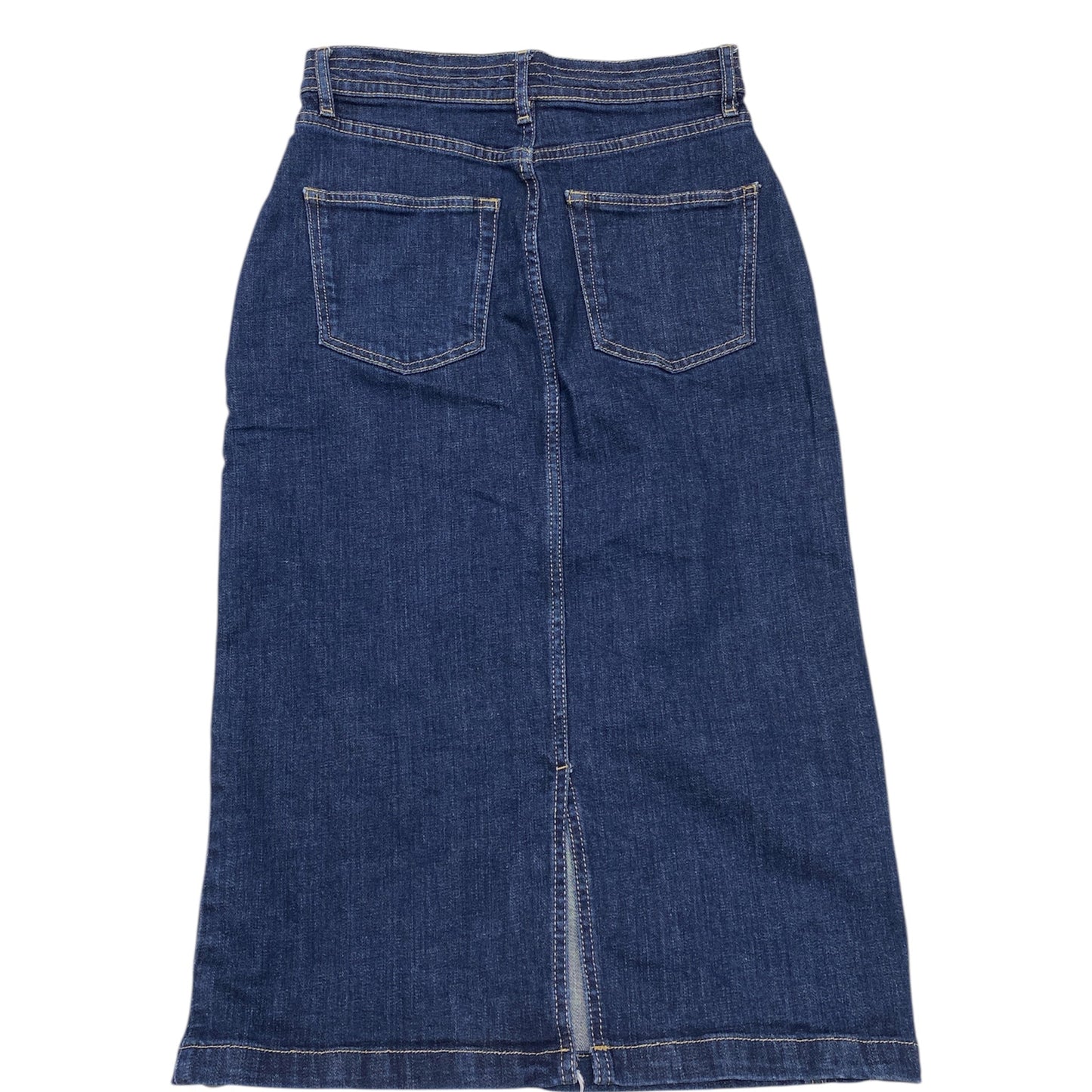 Skirt Midi By Pilcro In Blue Denim, Size:2