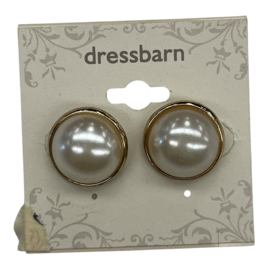 Earrings Stud By Dressbarn In Cream