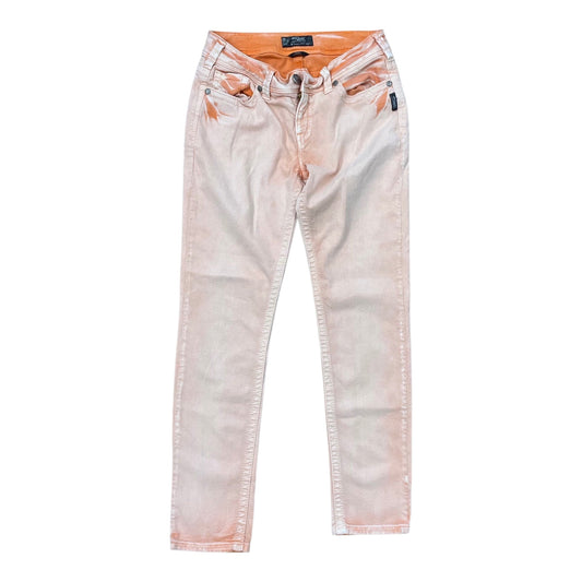 Jeans Skinny By Silver In Orange, Size:10