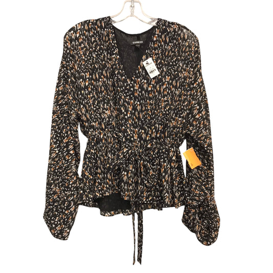 Top Ls By Express In Black & Brown, Size:Sp