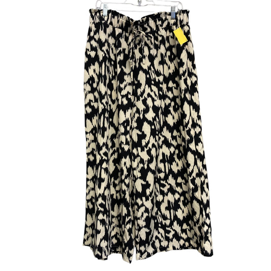 Pants Lounge By Shein In Black & Cream, Size:18