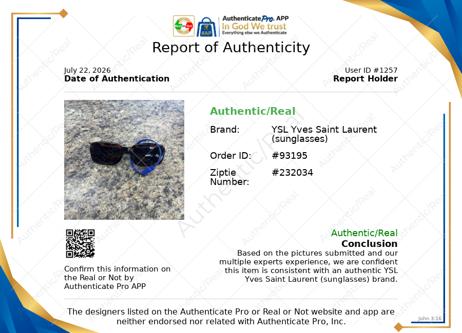Sunglasses Luxury Designer By Yves Saint Laurent, Size: