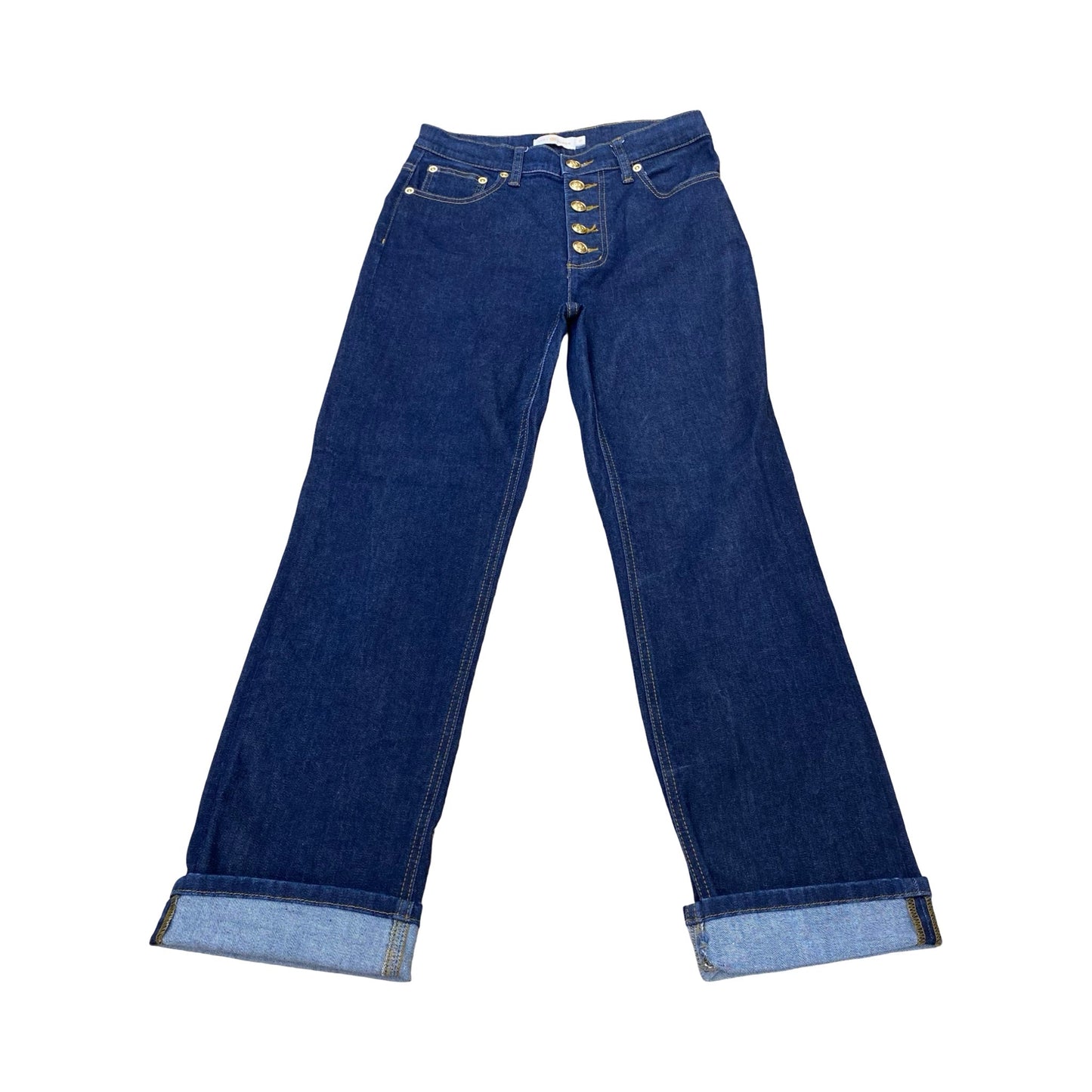 Jeans Designer By Tory Burch In Blue Denim, Size:4