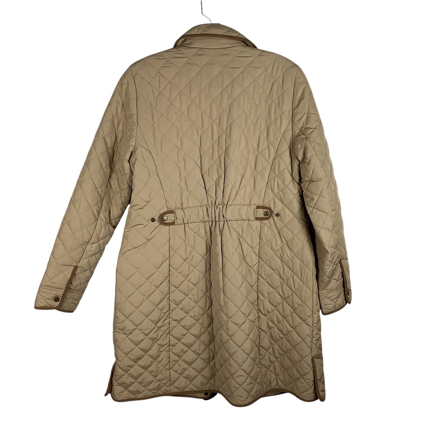 Coat Puffer & Quilted By Talbots In Tan, Size: S