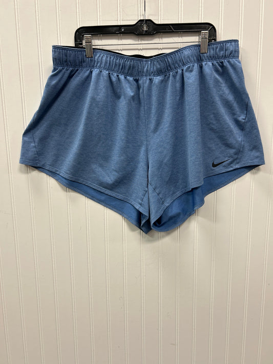 Athletic Shorts By Nike Apparel In Blue, Size:2X