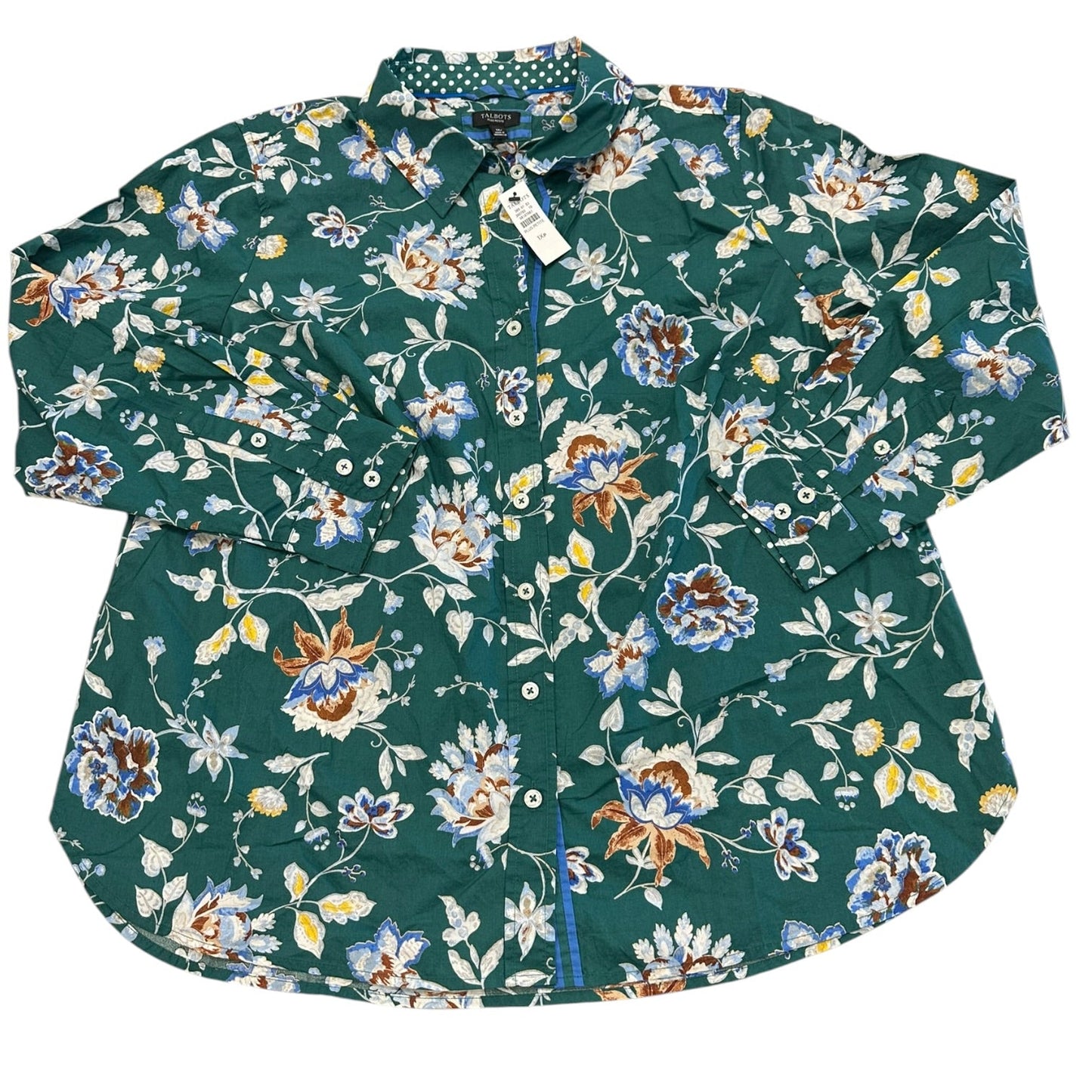 Top Ls By Talbots In Green, Size:1X