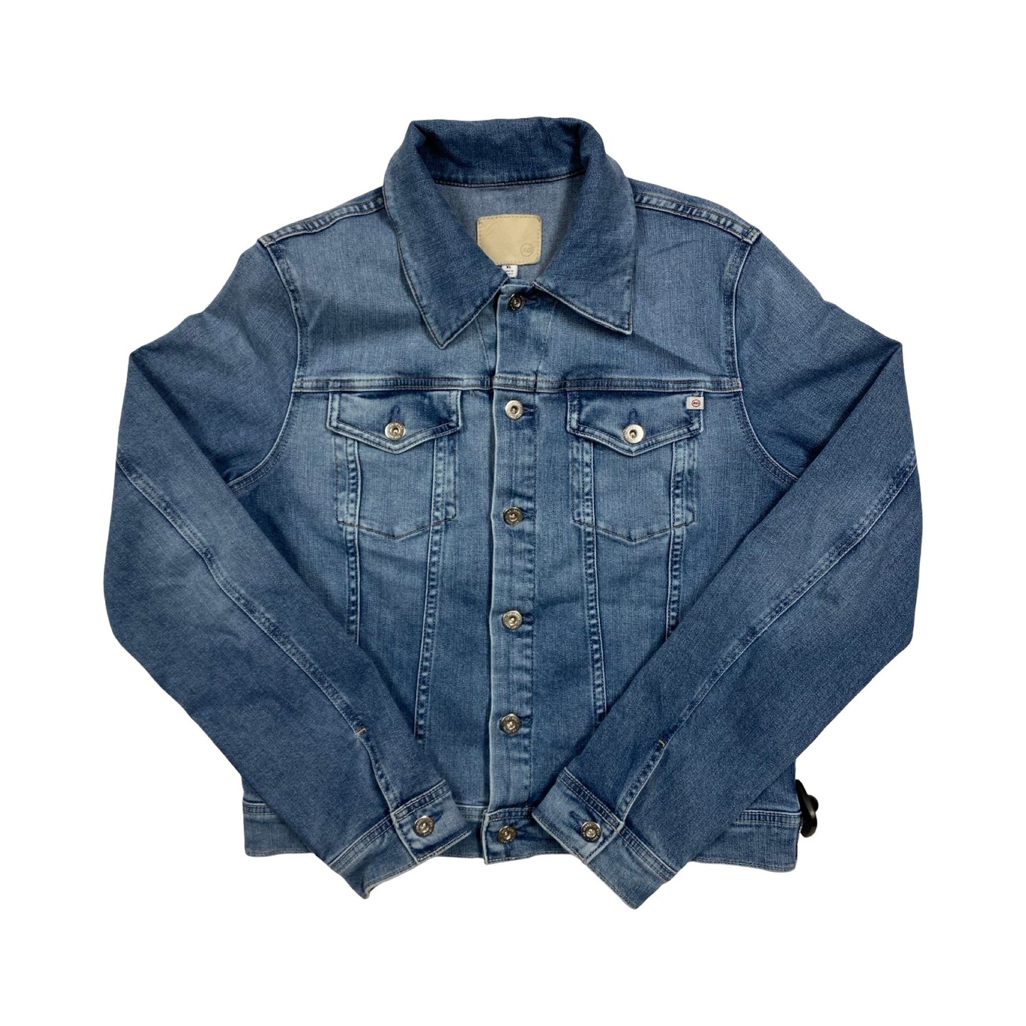 Jacket Denim By Ag Jeans In Blue Denim, Size:Xl