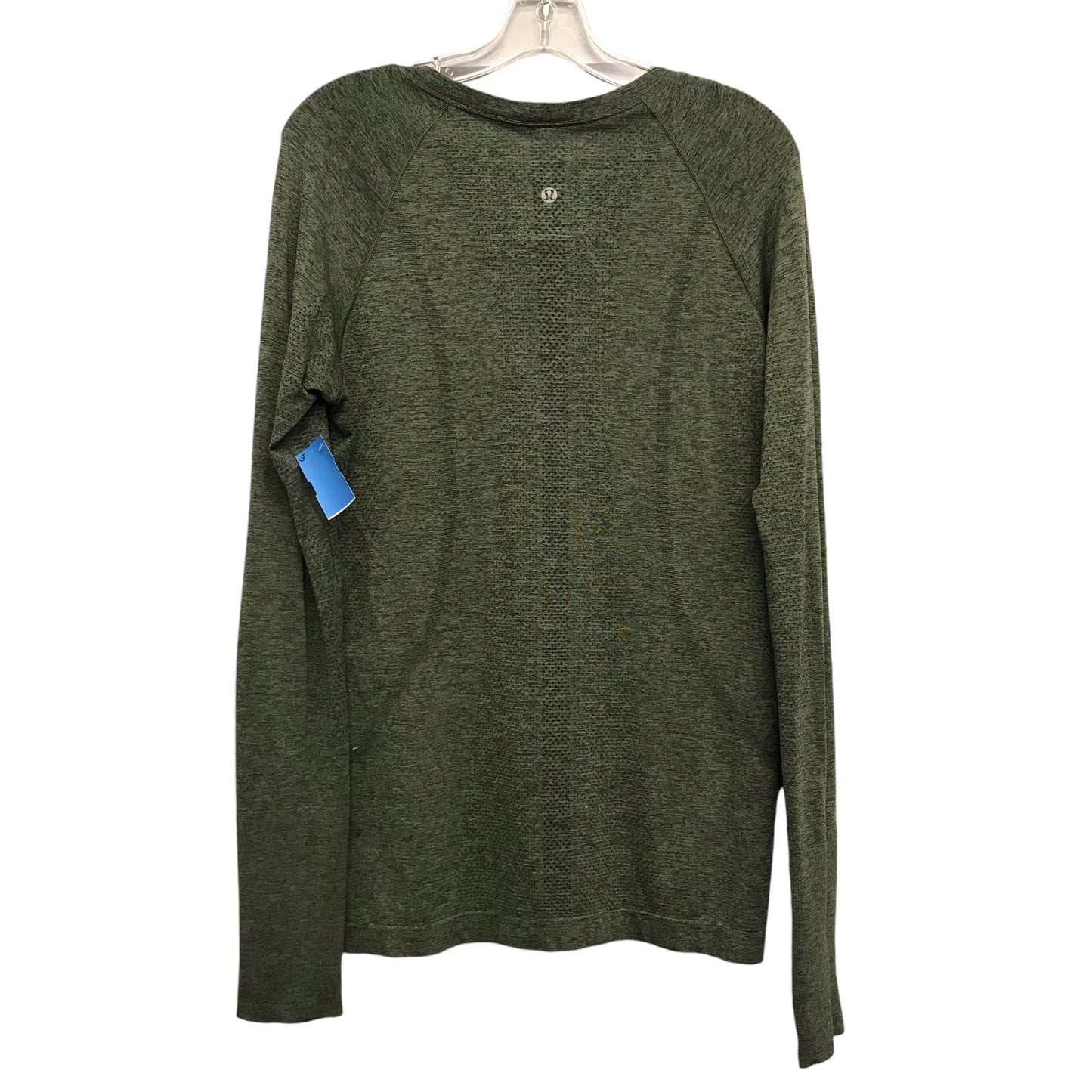 Athletic Top Ls Crewneck By Lululemon In Green, Size:M