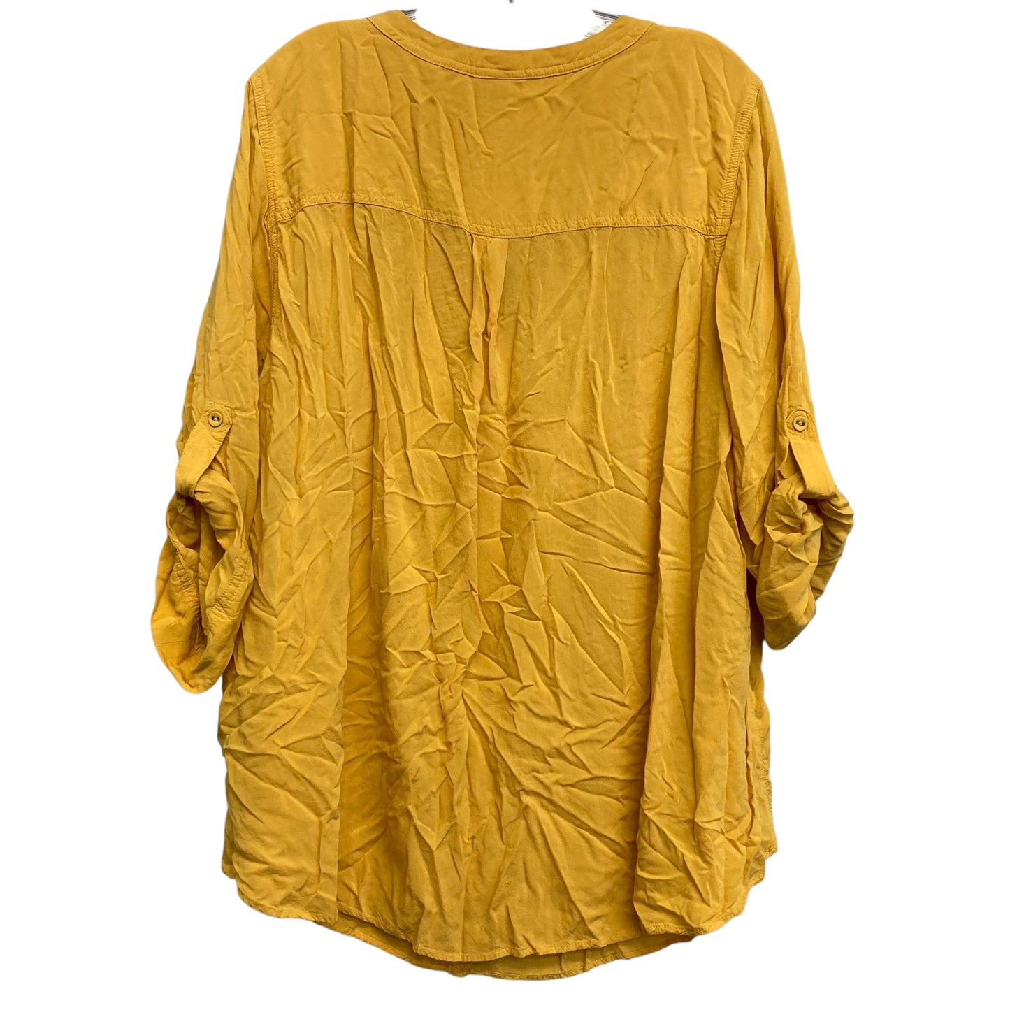 Top 3/4 Sleeve By Torrid In Yellow, Size:3X