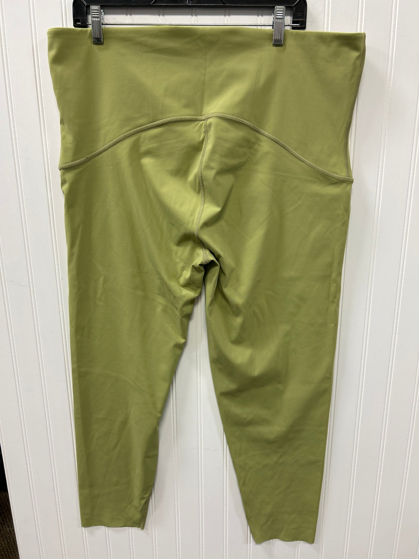 Athletic Leggings By Spanx In Green, Size:3X