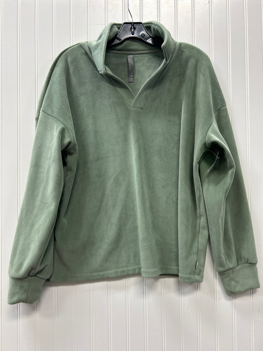 Athletic Top Ls Collar By Mondetta In Green, Size:Xl