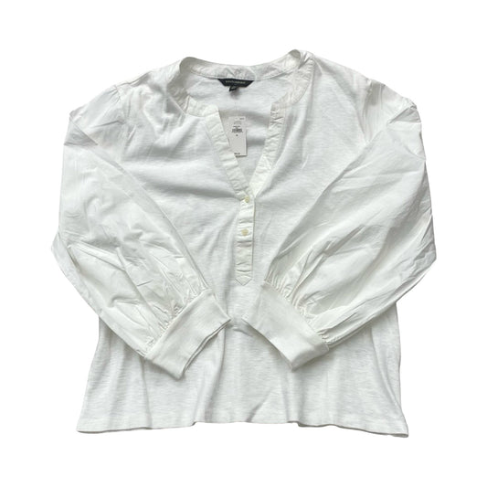 Top 3/4 Sleeve By Banana Republic In Cream, Size:Xl