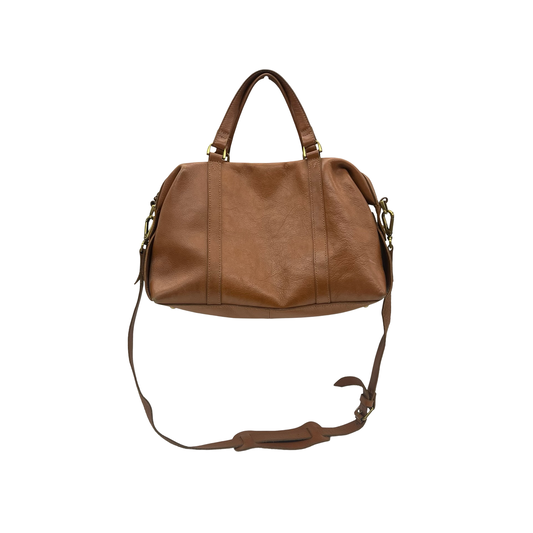Handbag Leather By Madewell In Brown, Size:Large
