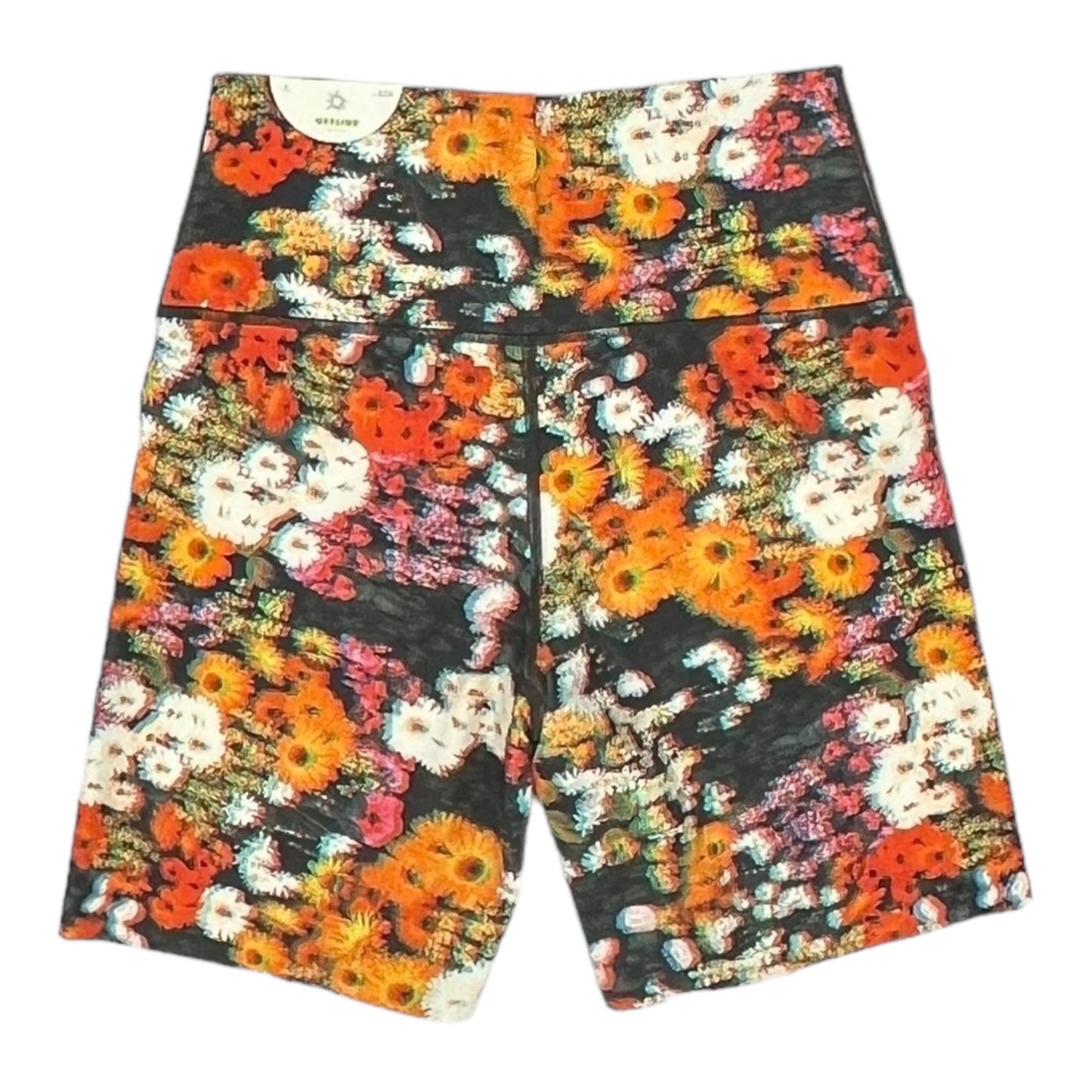 BLACK & ORANGE ATHLETIC SHORTS by AERIE Size:L