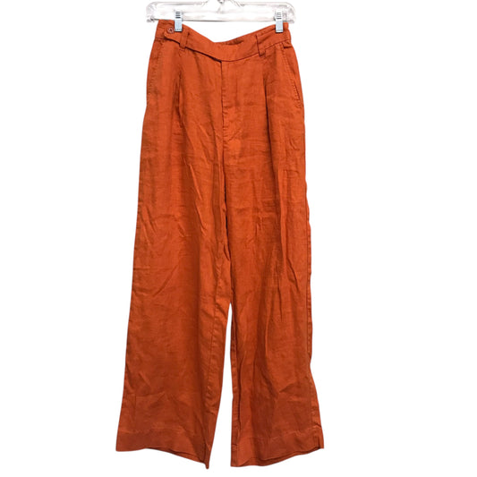 Pants Wide Leg By Madewell In Orange, Size:0