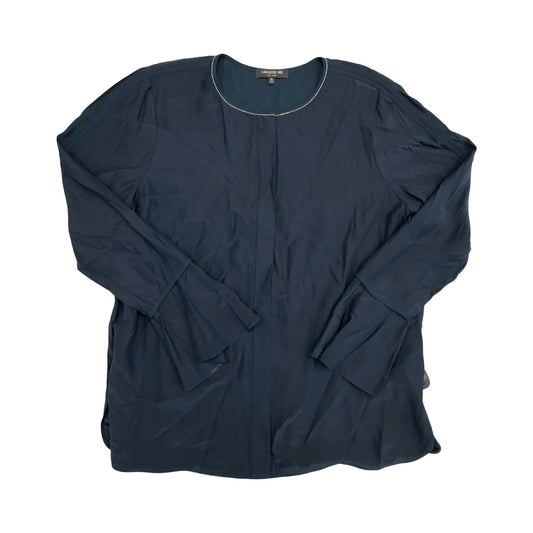 Top Ls Designer By Lafayette 148 In Navy, Size:Xl