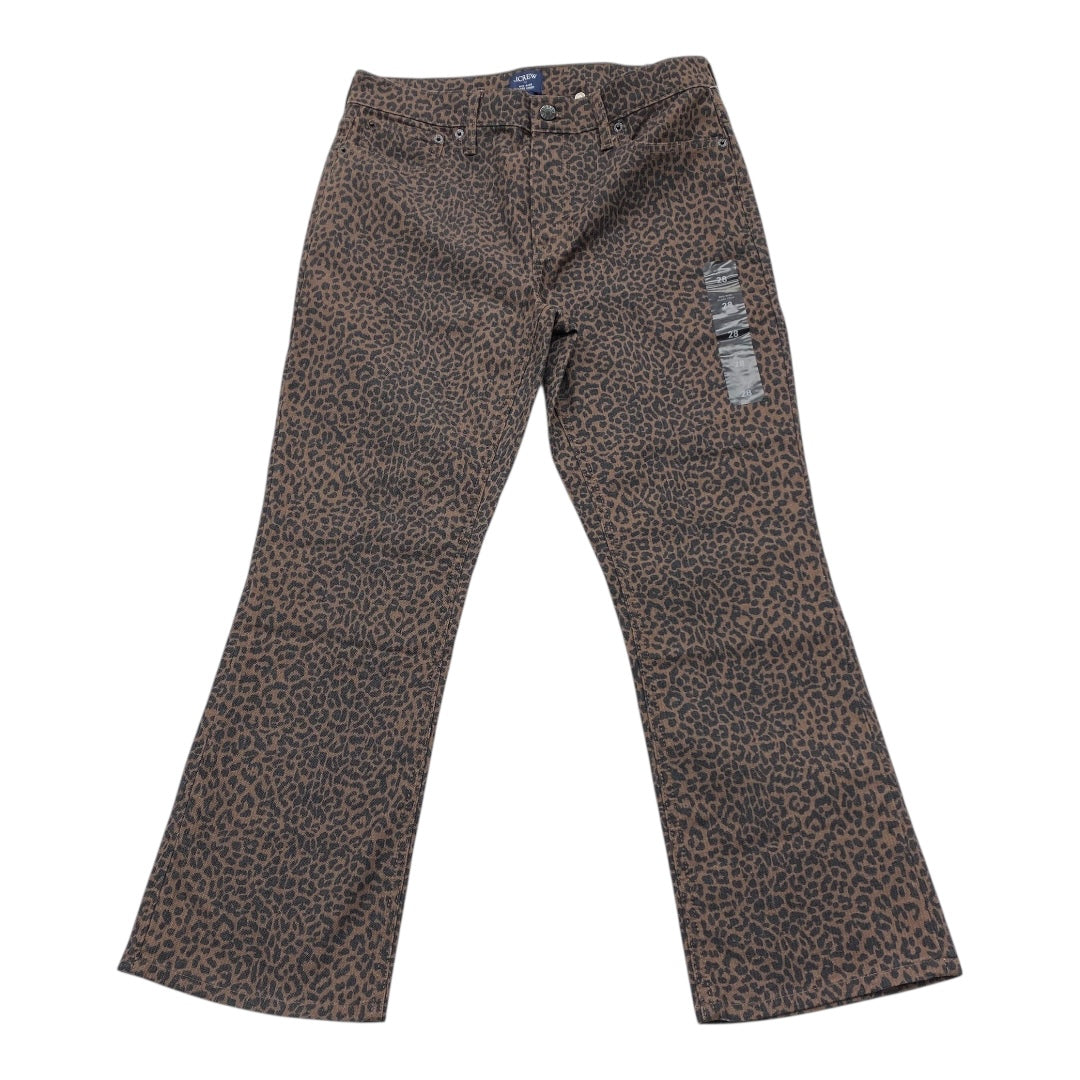 Jeans Flared By J. Crew In Animal Print, Size:6