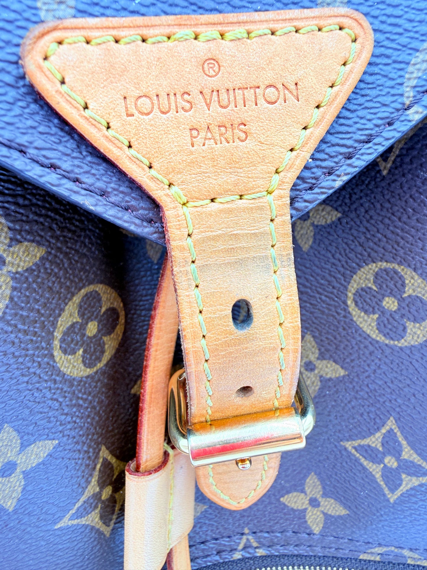 Backpack Luxury Designer By Louis Vuitton In Brown, Size:Medium