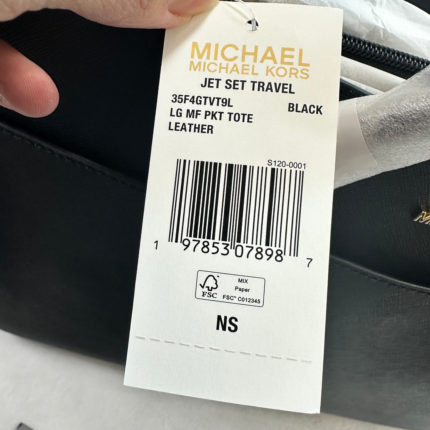 Jet set Travel Handbag Designer By Michael Kors, Size: Large