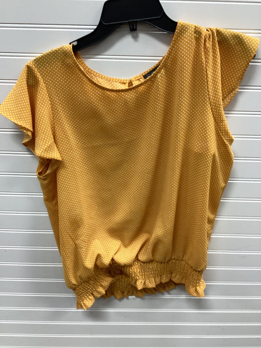 Top Ss By Adrianna Papell In Yellow, Size:M