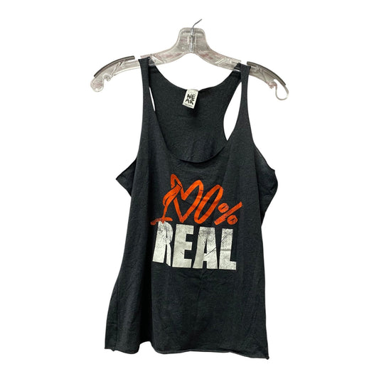 Athletic Tank Top By Zumba In Grey & Orange, Size:M