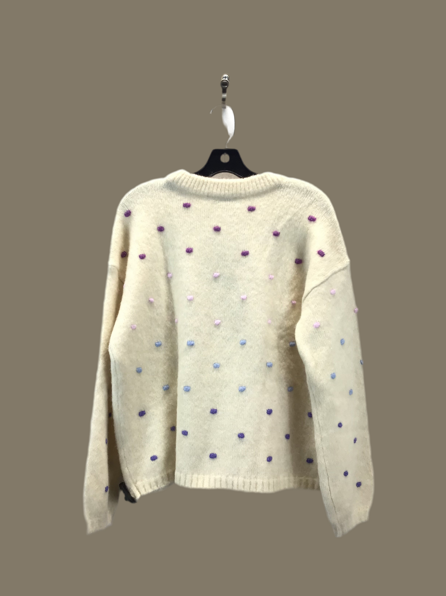 Sweater By Loft In Cream, Size: L