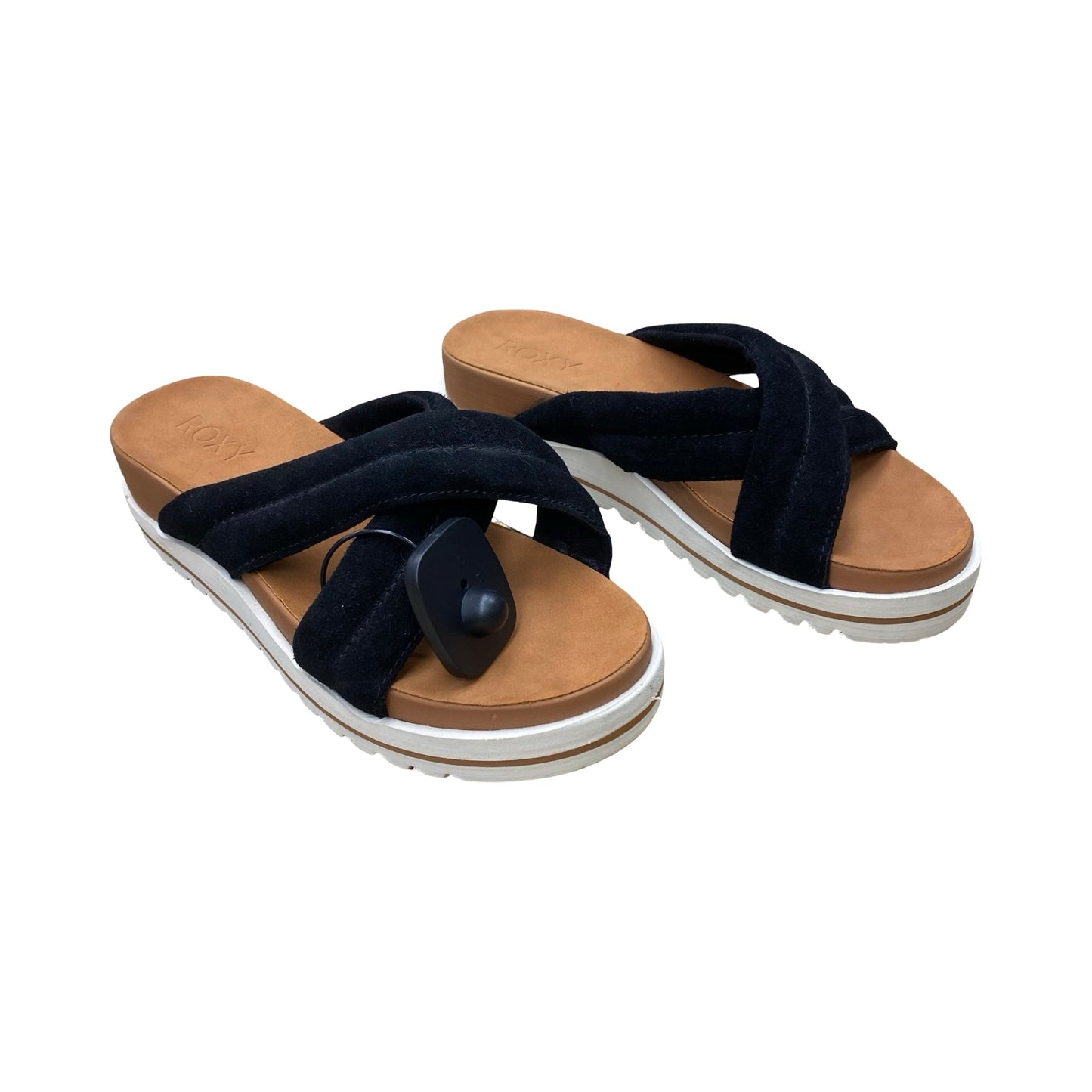 Shoes Flats By Roxy In Black & Brown, Size:9