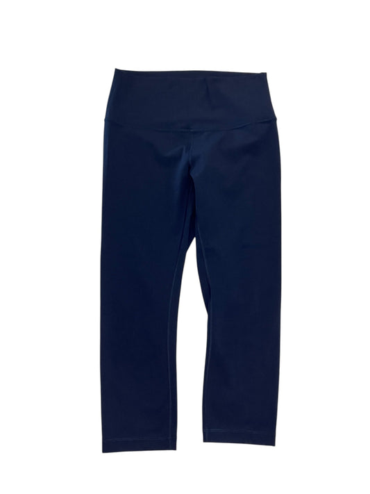 Athletic Leggings Capris By Lululemon In Navy, Size:M