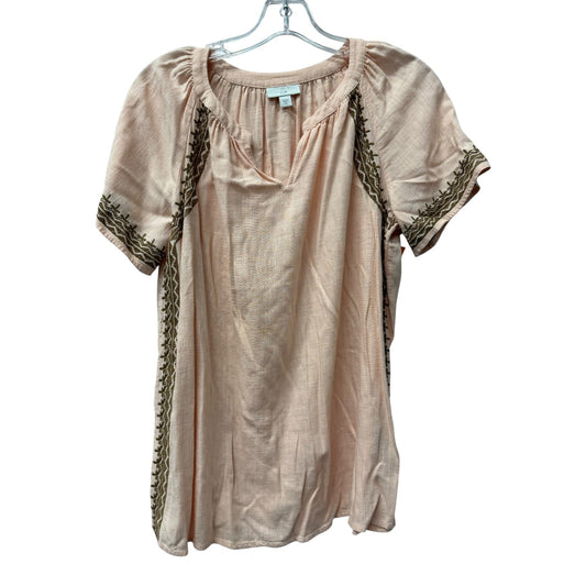 Top Ss By J. Jill In Peach, Size:Xs
