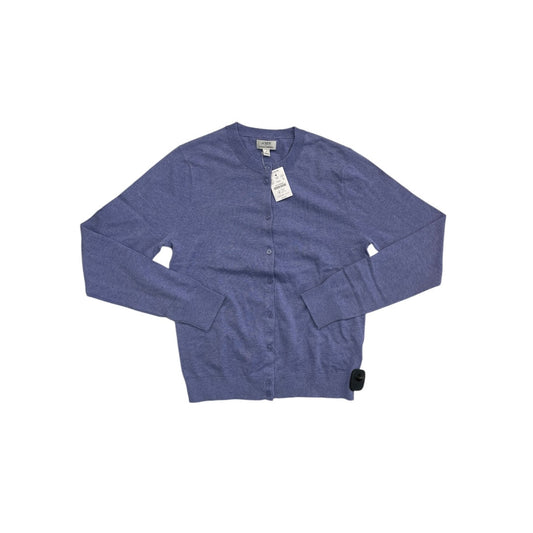 Sweater Cardigan By J. Crew In Purple, Size:M