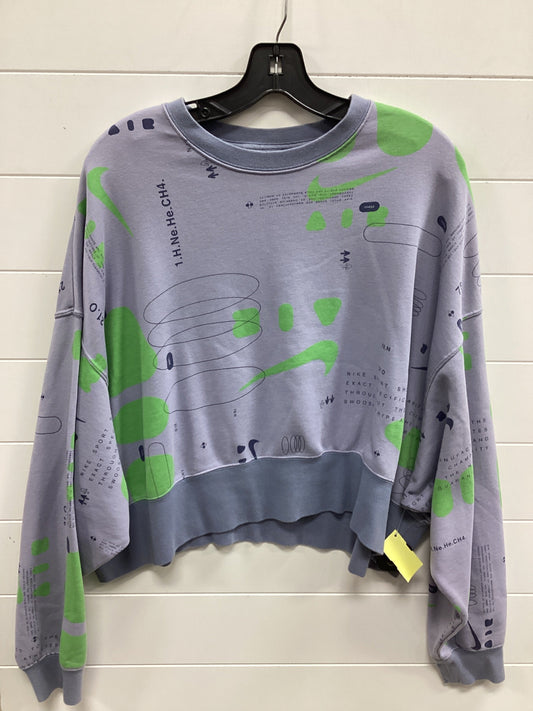 Athletic Sweatshirt Crewneck By Nike Apparel In Purple, Size:M
