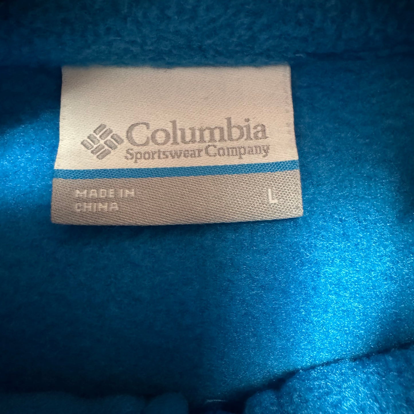 Jacket Fleece By Columbia In Aqua, Size: L