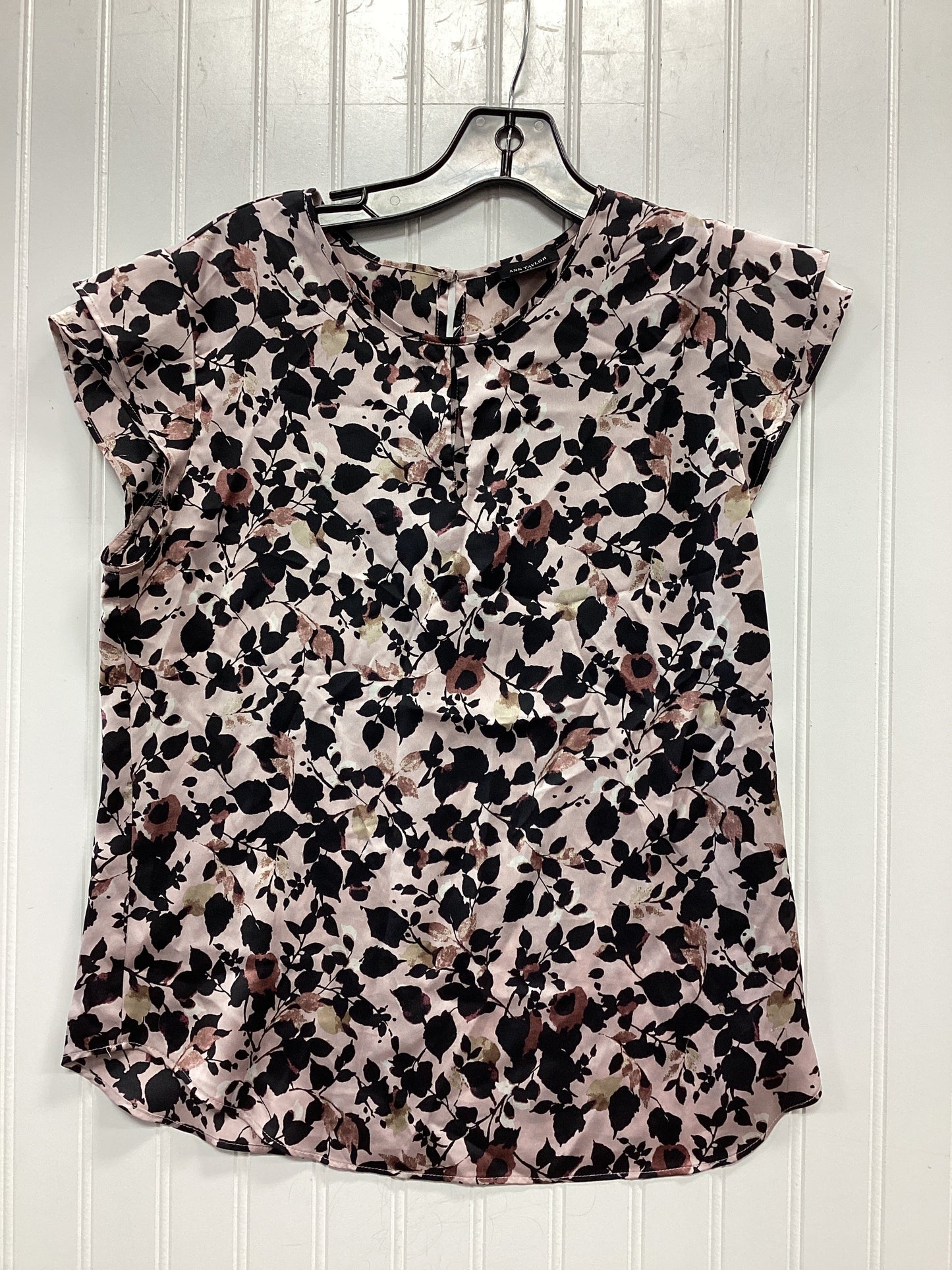 Top Ss By Ann Taylor In Black & Pink, Size:S