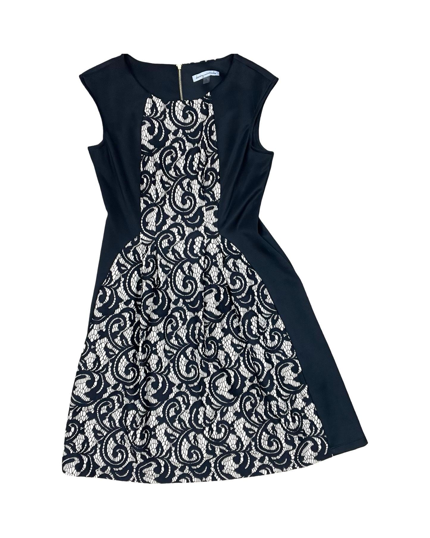 Dress Work By Dannyandnicole In Black & Tan, Size:10