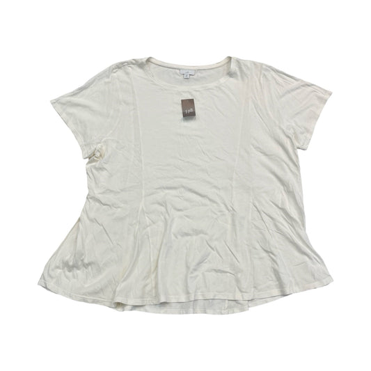 Top Ss By J. Jill In Cream, Size:3X