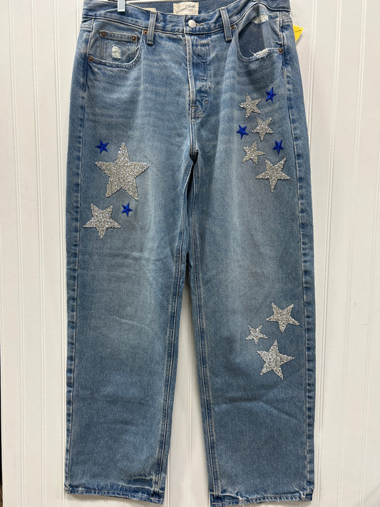 Jeans Wide Leg By Universal Thread In Blue Denim, Size:10
