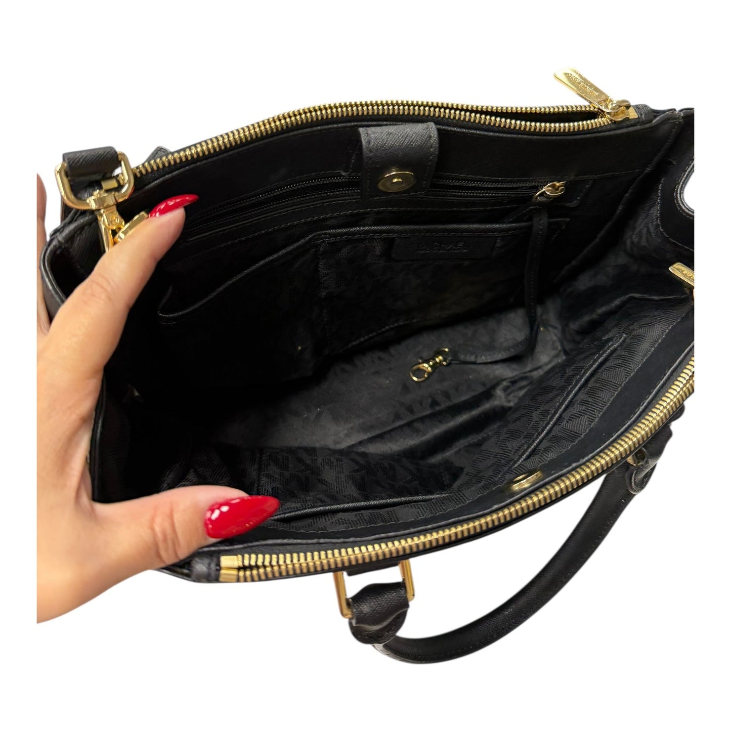 Handbag Designer By Michael Kors In Black, Size:Large