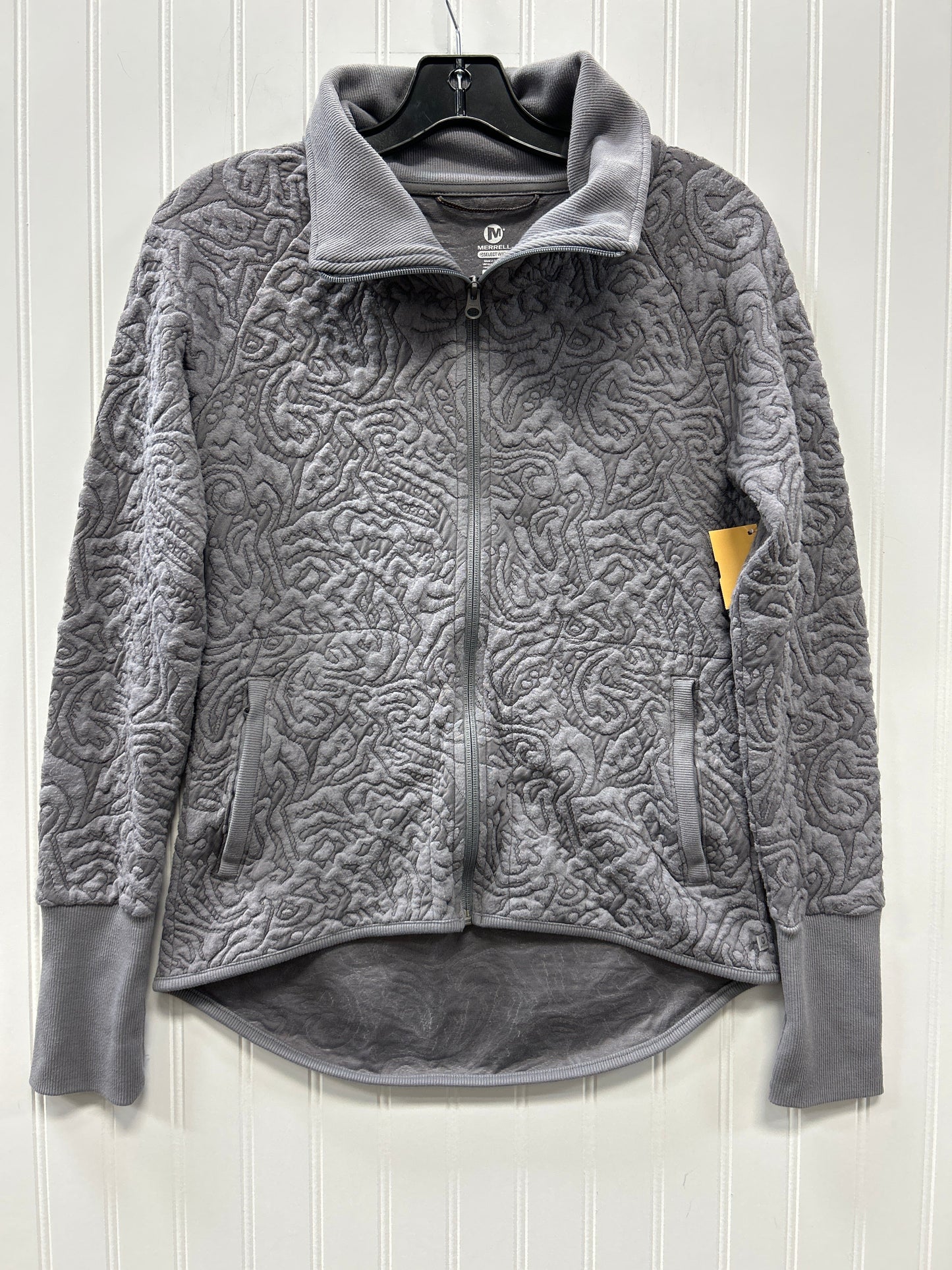 Athletic Jacket By Merrell In Grey, Size:M