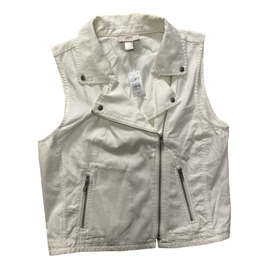 Vest Other By Loft In Cream, Size:M