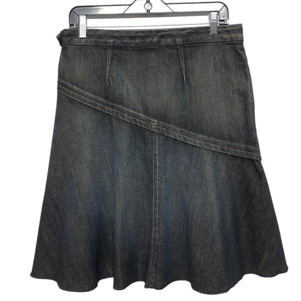 Skirt Mini & Short By 7 For All Mankind In Blue Denim, Size:M