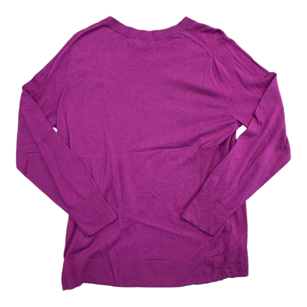 Sweater By Banana Republic In Purple, Size:Xl