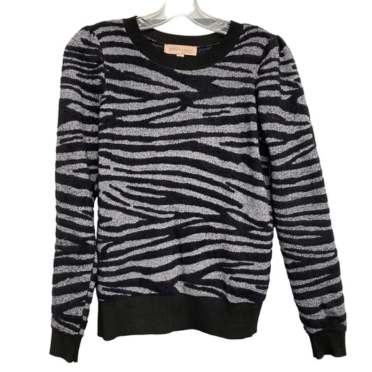 Sweater By Philosophy In Black & Grey, Size:Xs