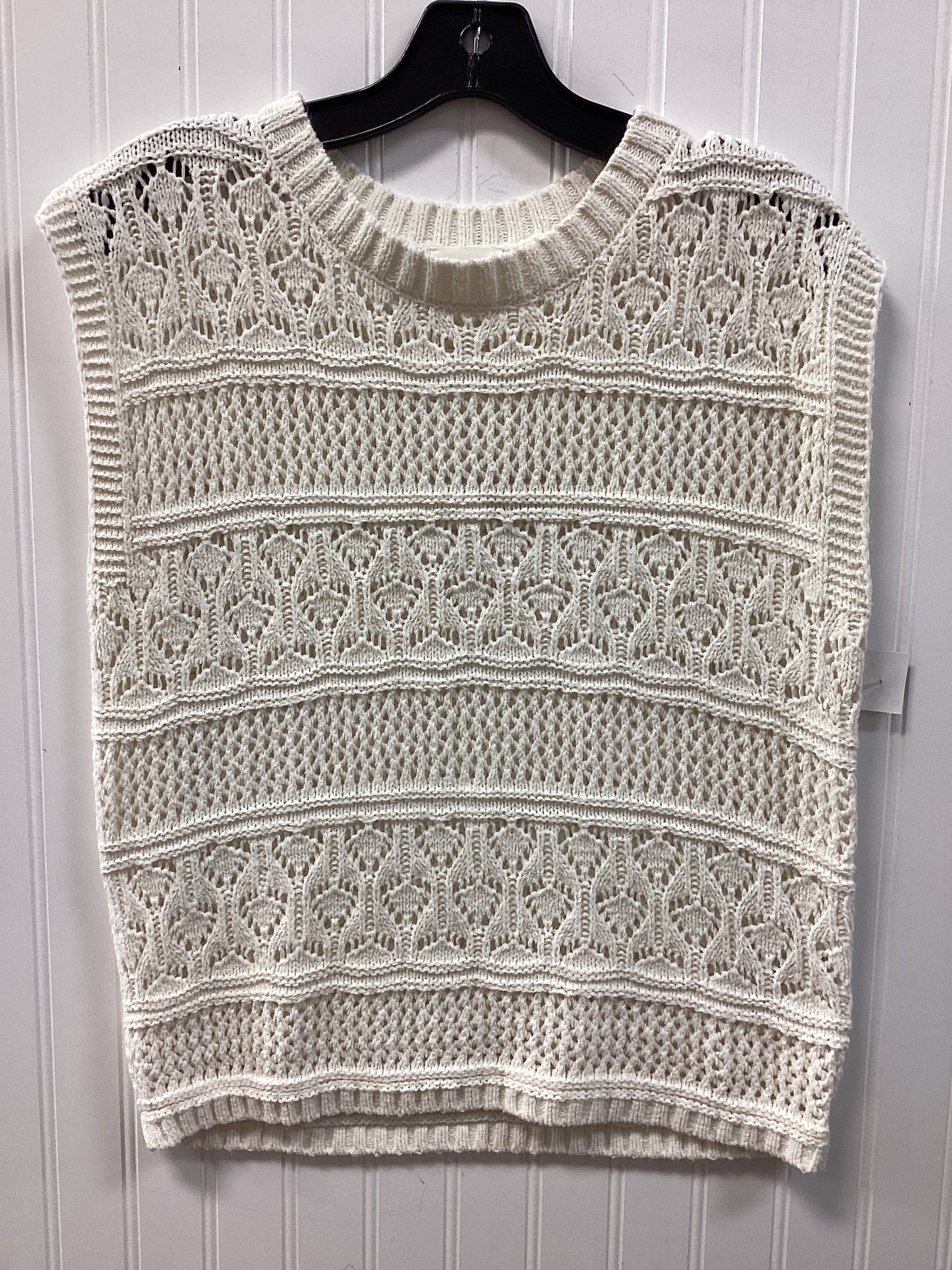 Vest Sweater By Cyrus In White, Size:S