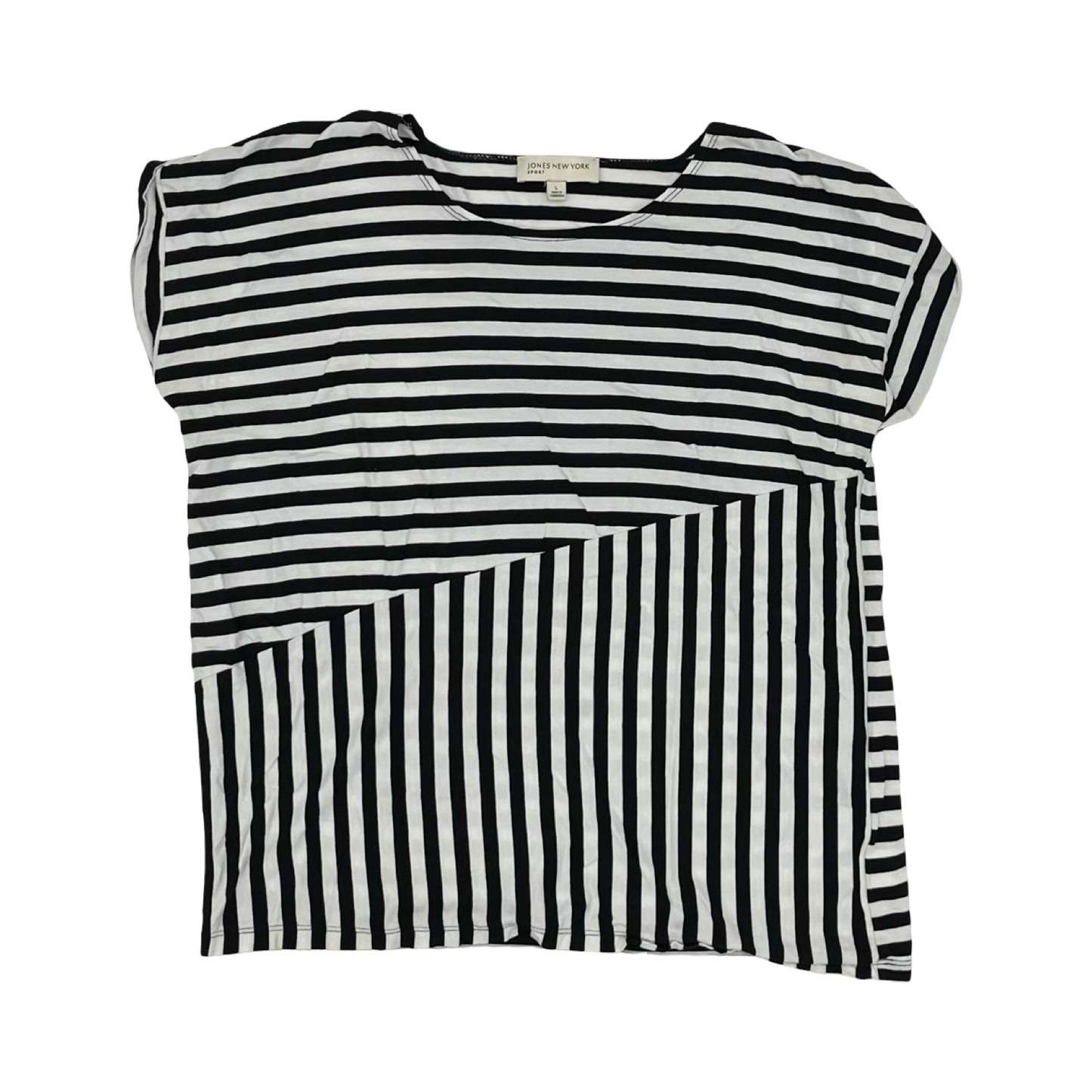 Top Ss By Jones New York In Black & White, Size:L